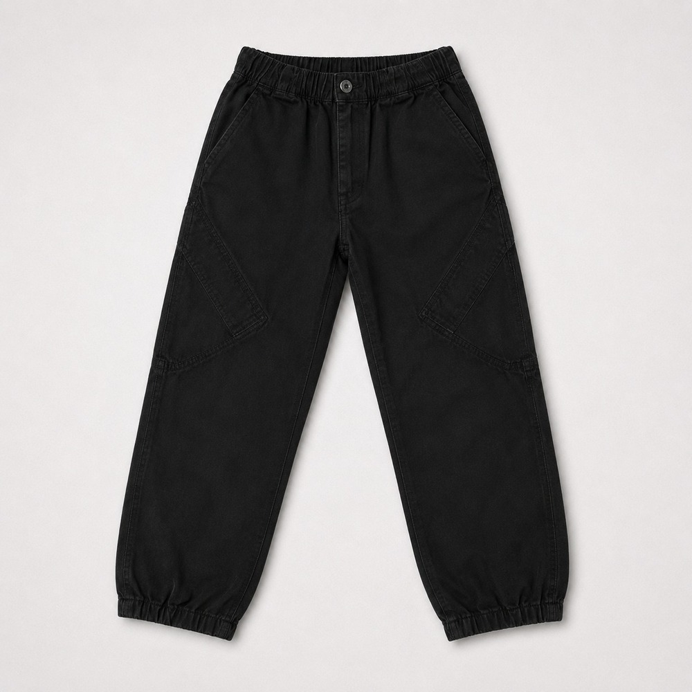 Jordan Boys Black Cargo Pants Youth Medium Elastic Waist Utility Joggers